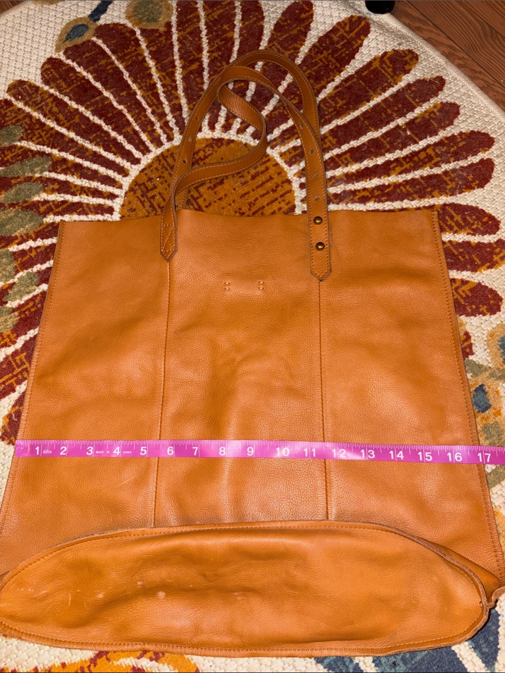 Madewell McCarren Slouchy Leather Tote Bag Camel Minimalist Fall Relaxed